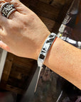 White Buffalo Cuff – Sterling Silver – SF Stamp by Steve Francisco