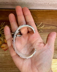 White Buffalo Cuff – Sterling Silver – SF Stamp by Steve Francisco