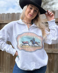 RTS Western Buckle Quarter Zip Medium