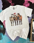 Christmas Light Horsey Tee or Crewneck