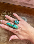 MJ collection - Bug Ring Turquoise - Adjustable - Sterling Silver