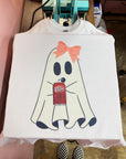 Girly Ghost TEE or CREWNECK
