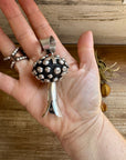 Giant Blossom Pendant – Sterling Silver – Native Made