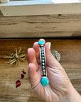 Sterling silver bangle Bracelet with kingman turquoise