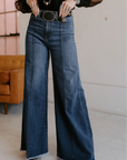 The Loretta Trouser Jean in Medium Wash