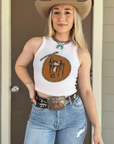Saddle Up Cropped Tank