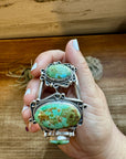 Cuff - Sterling silver Cuff Bracelet with Sonoran turquoise