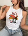 Punchy Tiger Cropped Tank
