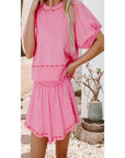 Pink Pearl Bow Set