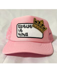Jesus is King patch trucker hat -clearance