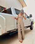 The Horsebit Tank in Taupe