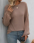 Women's Ribbed Sweater - Tan