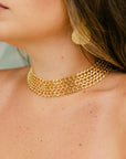 The Lux Lattice Chain Choker Necklace