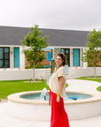 The Maribel Pant in Red