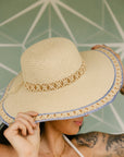 The Summer Embroidered Straw Hat