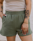 The Cowgirl Club Short in Light Olive