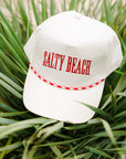 The Salty Beach Trucker Hat in Red