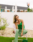 The Cora Top in Kelly Green