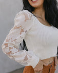 SALE The Stella Sweater in White