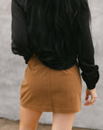 SALE The Lorelei Mini Skirt in Camel