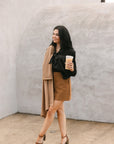 SALE The Lorelei Mini Skirt in Camel