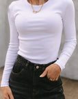 The Lilyanna Basic Top in White