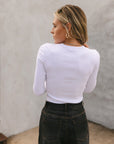 The Lilyanna Basic Top in White