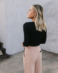 The Lilyanna Basic Top in Black