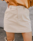 SALE The Lorelei Mini Skirt in Cream