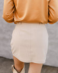 SALE The Lorelei Mini Skirt in Cream