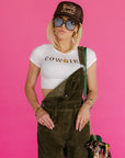 SALE The Cowgirl Mini Tee in Cream