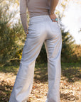 SALE The Clara Leather Metallic Pant