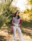 SALE The Clara Leather Metallic Pant