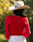 SALE The Nicola Top in Red