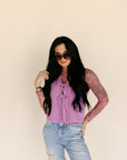 The Raelyn Lace Top in Rose