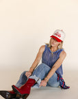 SALE The Aces Red Bootie
