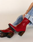 SALE The Aces Red Bootie