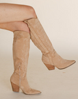 The Out West Suede Tall Cowboy Boot