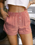 The Arlo Boxer Short in Red
