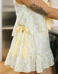 The Mayala Floral Skirt in Yellow