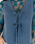 The Stevie Sweater Vest in Blue