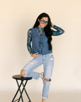 The Stevie Sweater Vest in Blue