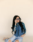 The Stevie Sweater Vest in Blue