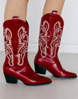 SALE The Pistola Red Cowboy Boot
