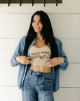 The Wild West Cropped Tank