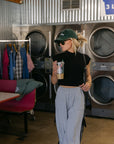The Maggie Bow Joggers in Grey