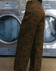 The Beckett Leopard Jean in Dark Wash