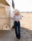 The Alora Top in Silver