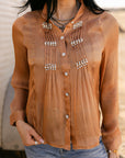 The Lelia Top In Taupe