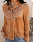 The Lelia Top In Taupe